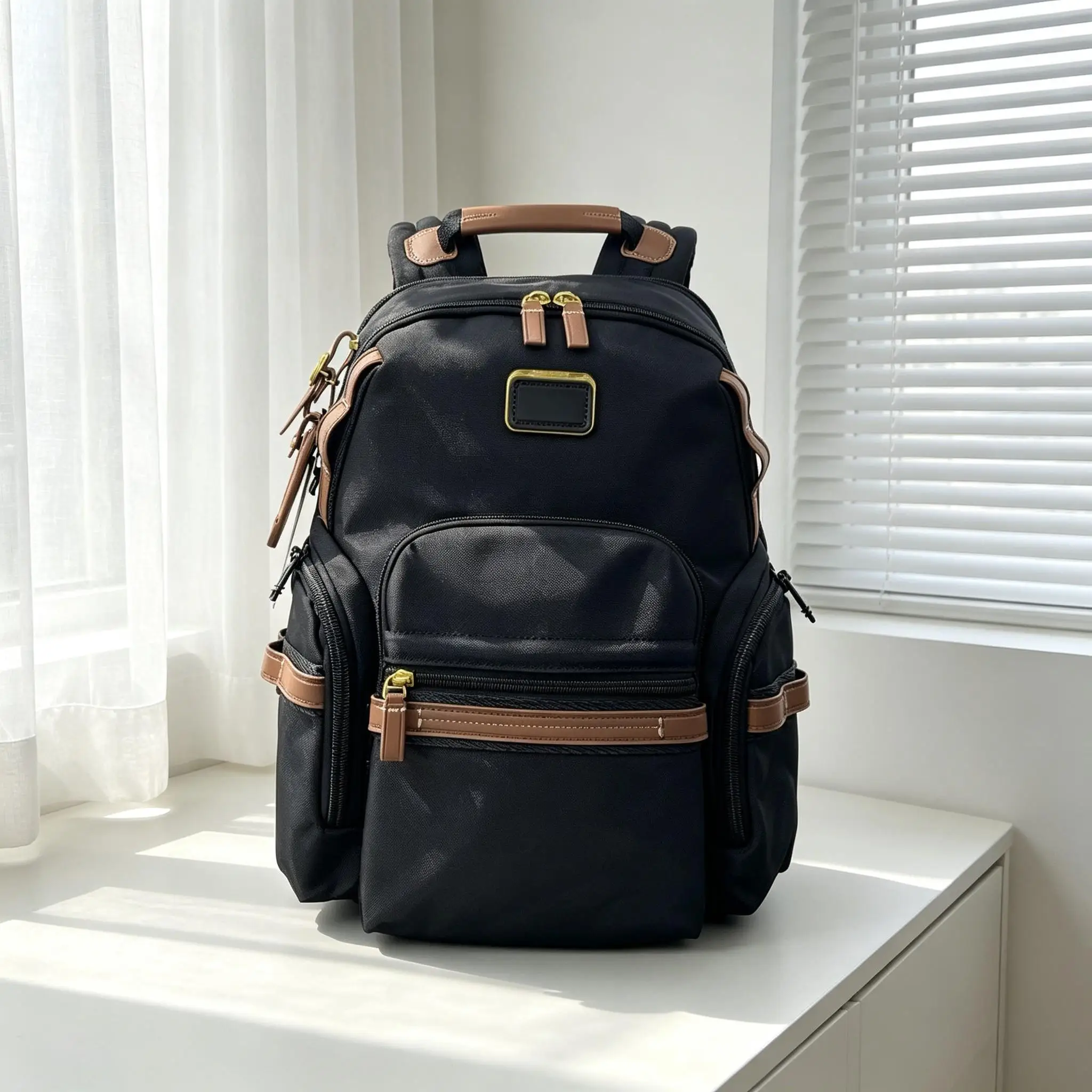 Nylon Casual Backpack for Men, Large Capacity Fashion Daypack, New Simple High Quality Backpack