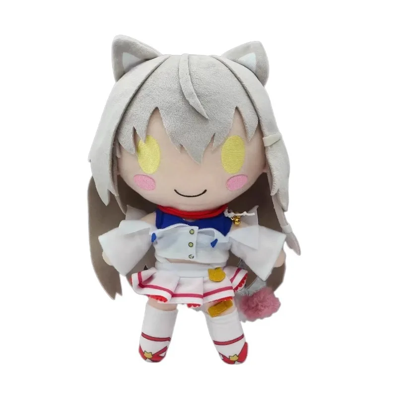 Sakura Bloom Anime Maya Fufu Plüschtier, schwarze Baumwolle, gefüllte Puppe, Kawaii-Charakter, Geschenk für Mädchen und Anime-Liebhaber