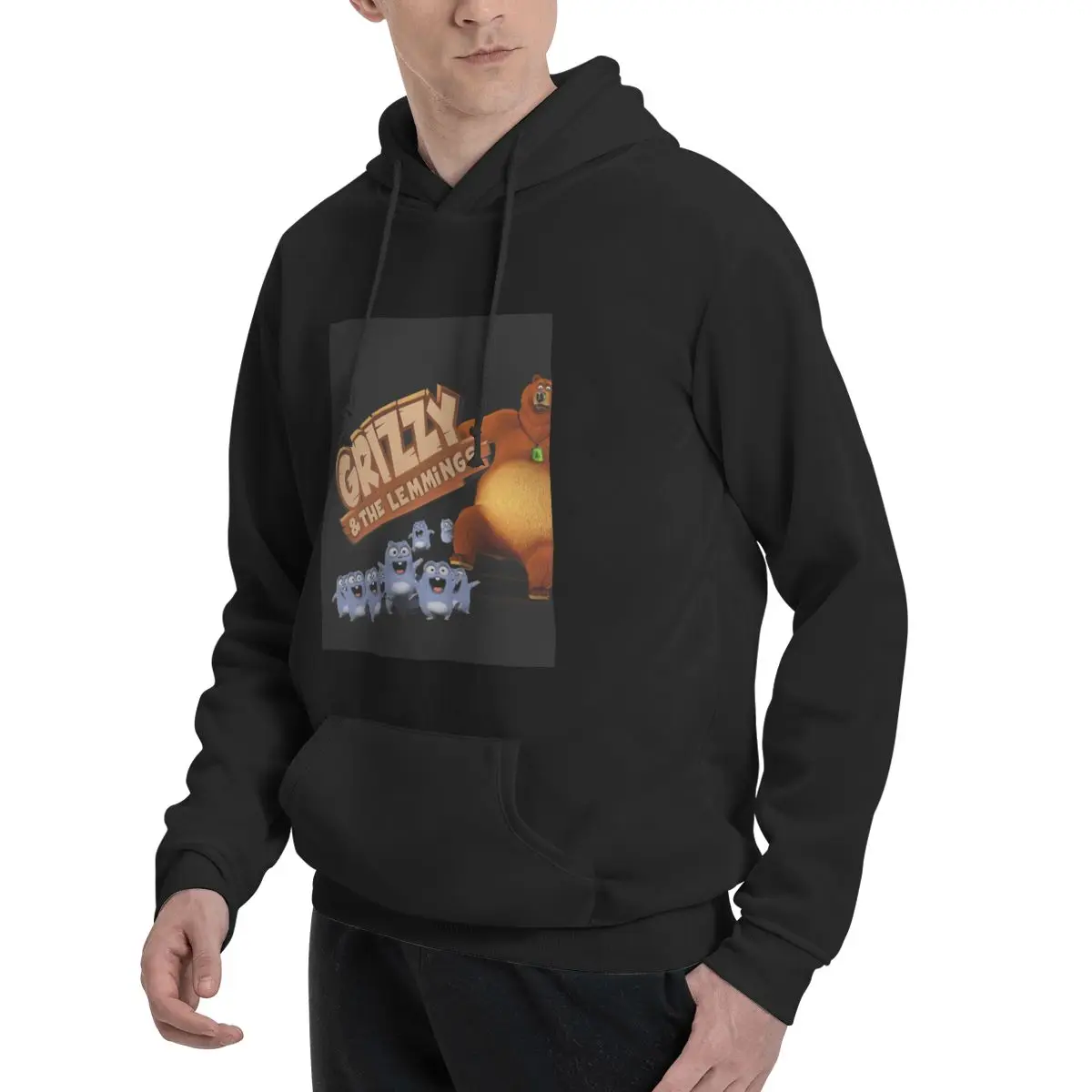 Grizzy And Lemmings Funny Angry The Lemmings Hoodies Men's Women Casual Pullover Sweatshirt Long Sleeve Hooded Autumn Winter