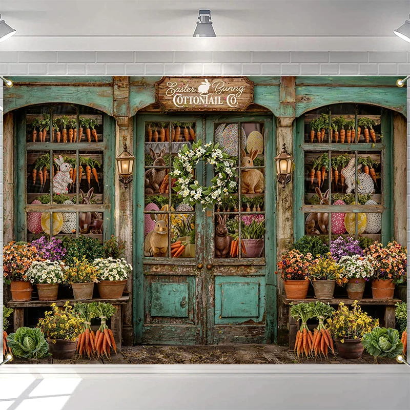 

LS Photography Backdrop Spring Flower Shop Decoration Newborn Baby Shower Party Portrait Backgrounds For Photographs