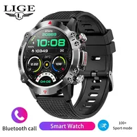 Reloj Inteligente LIGE para Hombre, Pulsera de Salud, Monitor de Ritmo Cardíaco y Sueño, Llamadas Bluetooth, Resistente al Agua, Oferta de Liquidación