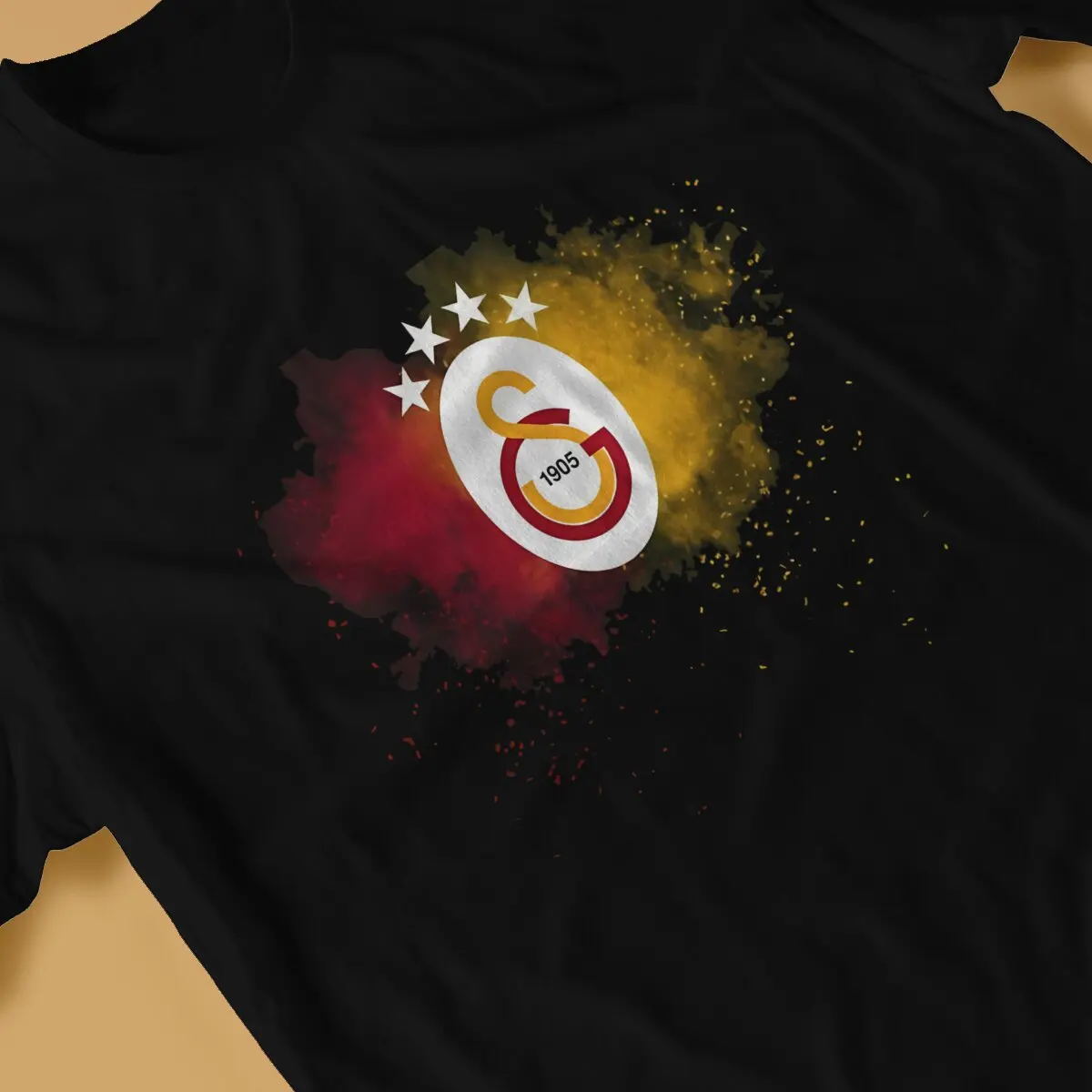 تي شيرت فني للرجال ورق حائط ، تي شيرتات مضحكة ، ياقة دائرية ، تي شيرتات G-Galatasaray ، قمم قصيرة الأكمام ، فكرة هدية