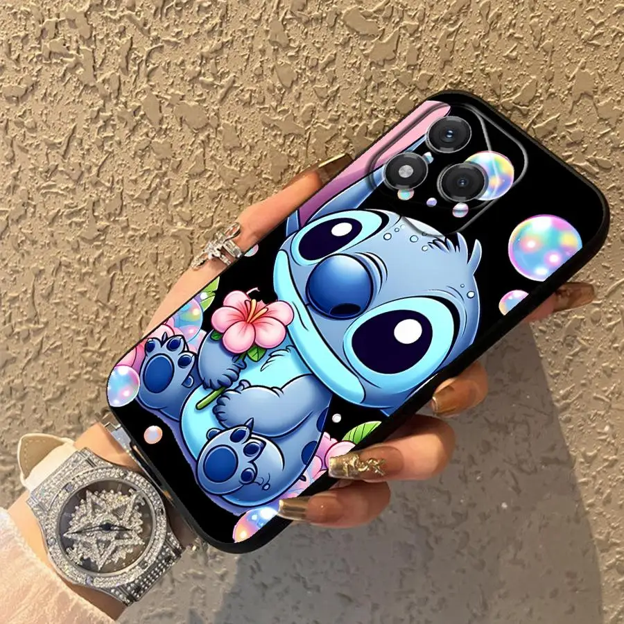 เคสสำหรับ Honor 70 X8 8X X9a X7 X7a 90 Lite X9c X9 ฝาหลังโทรศัพท์แบบนิ่ม ลายการ์ตูนดิสนีย์ สติทช์น่ารัก