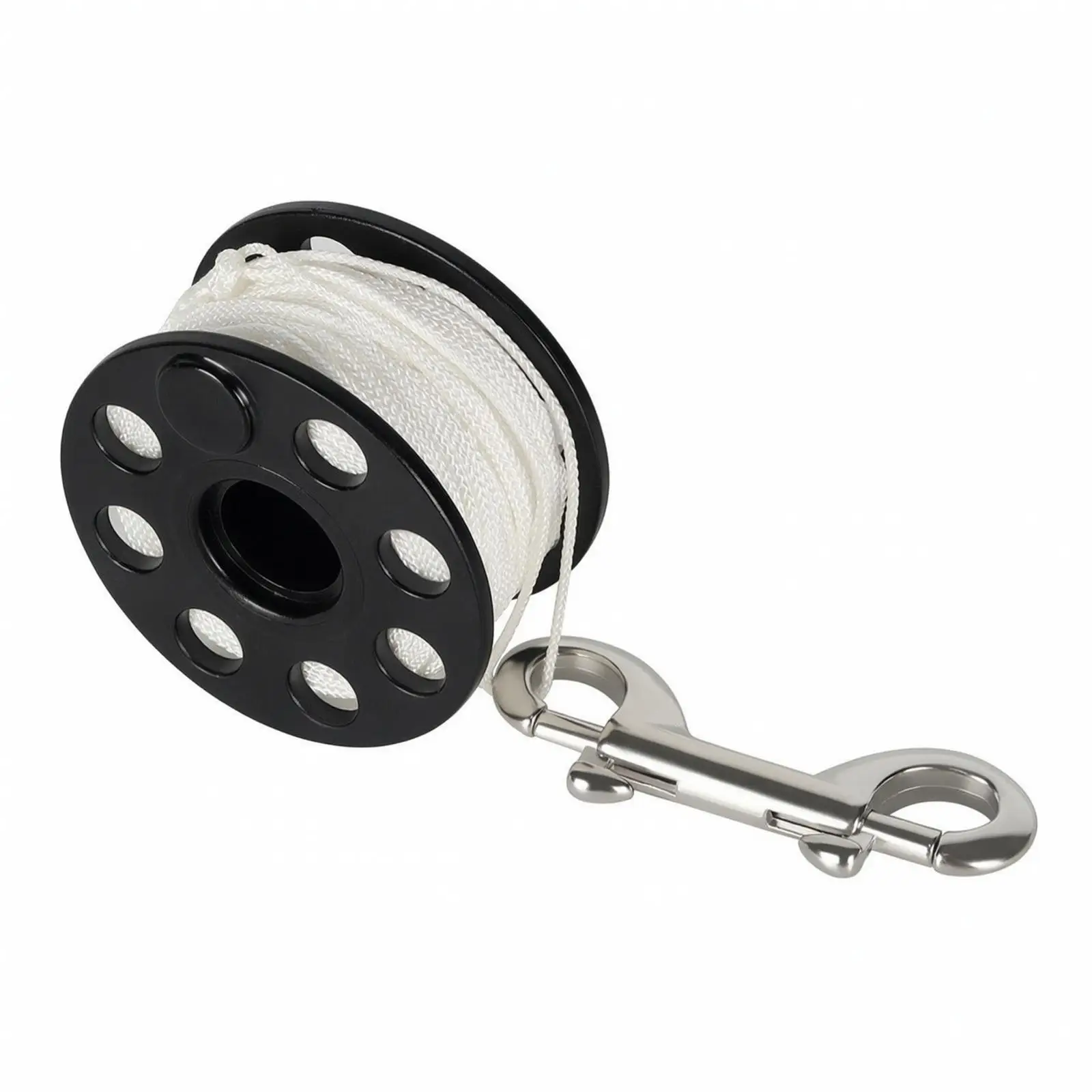 Picture 3: Compact Underwater Diving Spool with Stainless Clip and White Braided Line for Divers