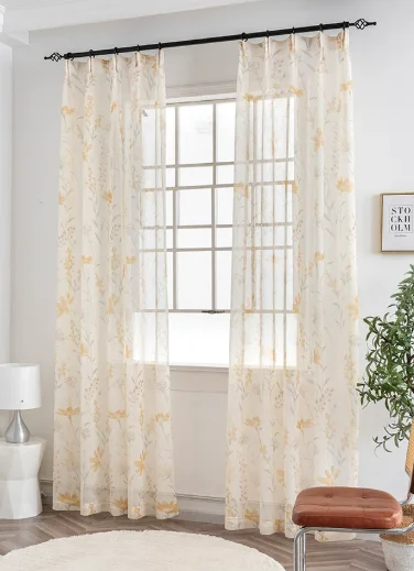 New Chinese Style Elegant Retro Style Jacquard Wind Chime Curtains Living Room Bedroom Balcony Blackout Curtains