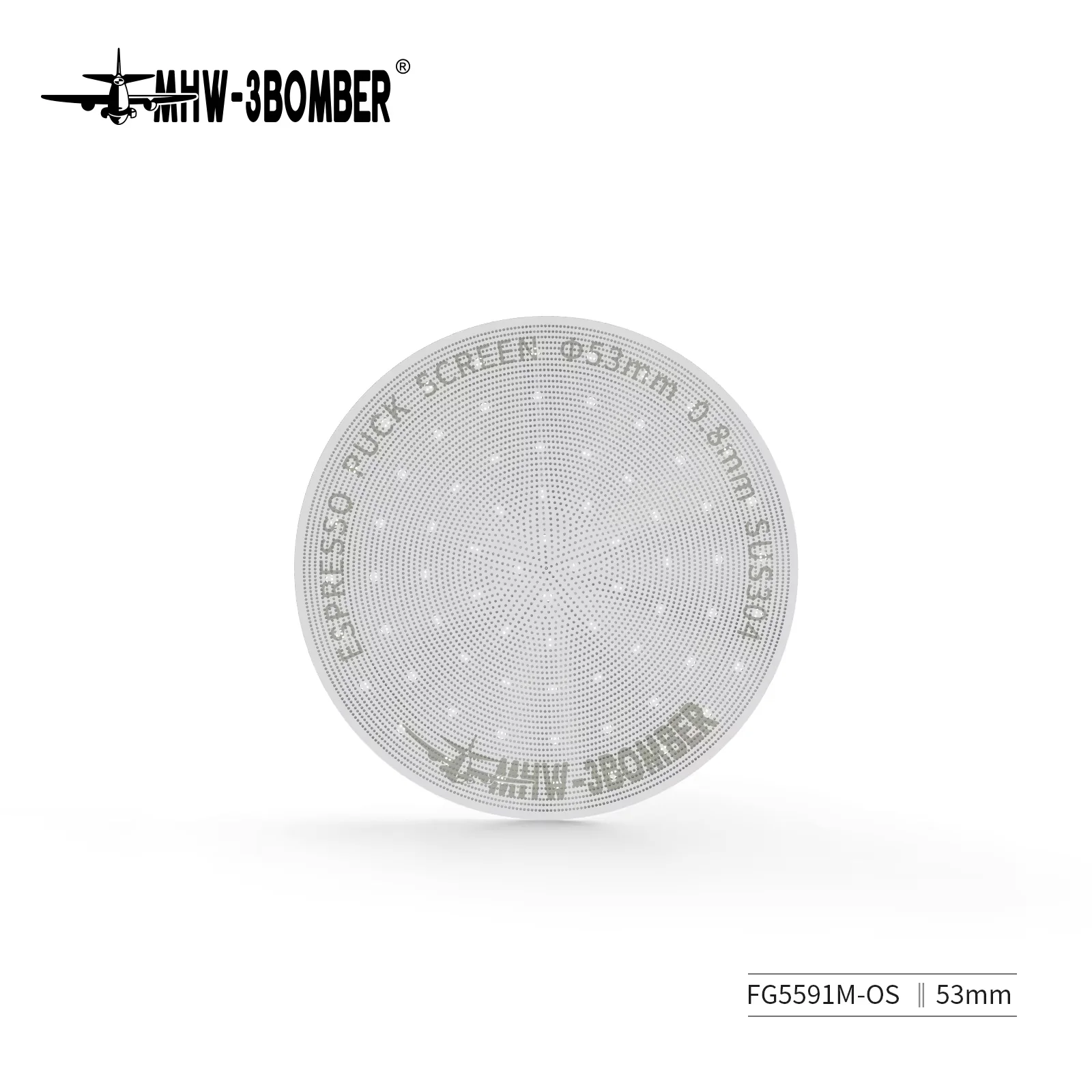 MHW-3BOMBER 51/53/58.5mm Puck Screen 0.2/0.8mm Metal Herbruikbaar Koffiefilter voor Espresso Portafilter Mandje Koffie Accessoires