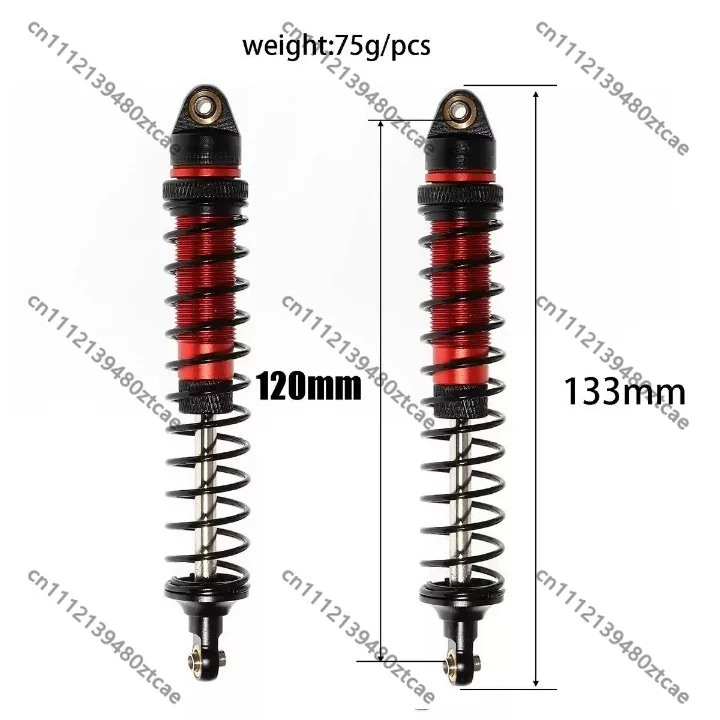 1/8 Scale RC Crawler Car Full‑Metal 120mm Shock Absorber Damper Upgrade Replacement Spare Parts For RC Off‑Road Model Vehicle