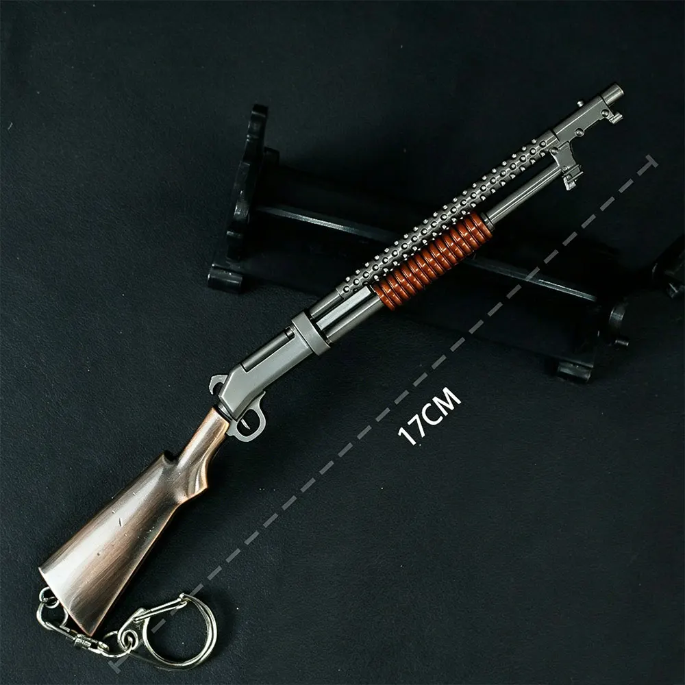 Брелок-модель ружья S1897 из сплава, 17 см, коллекционная игрушка, игровой реквизит, фигурка, красивый маленький подарок, подвеска для рюкзака ZG613