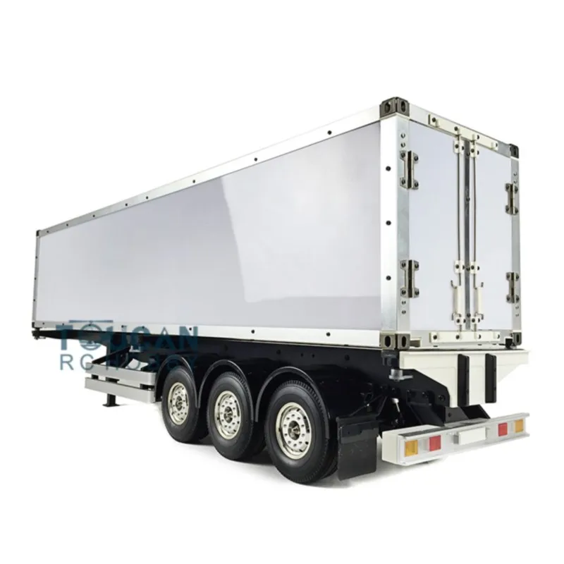 TOUCAN 1/14 40ft Reefer Semi-trailer 3Axles Chassis Container Tractor Truck