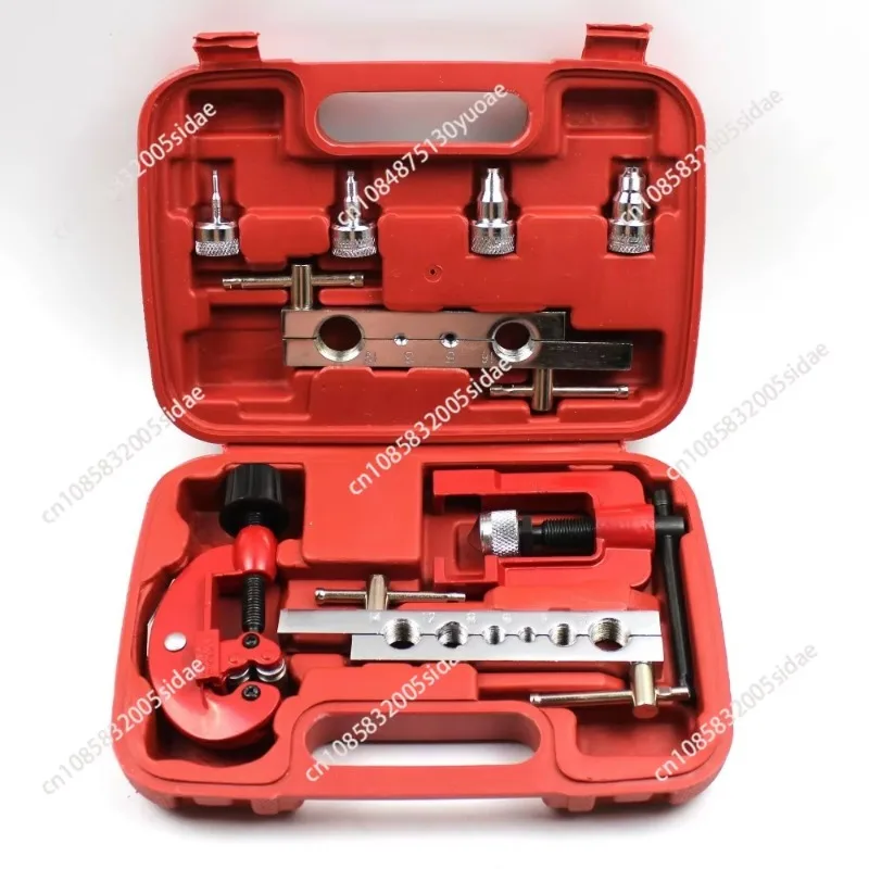 3-19mm Pipe Cutting Tool Kit Copper Brake Oil Pipe Repair Double Flaring Mold Refrigeration Tool Cutting Flaring Tool