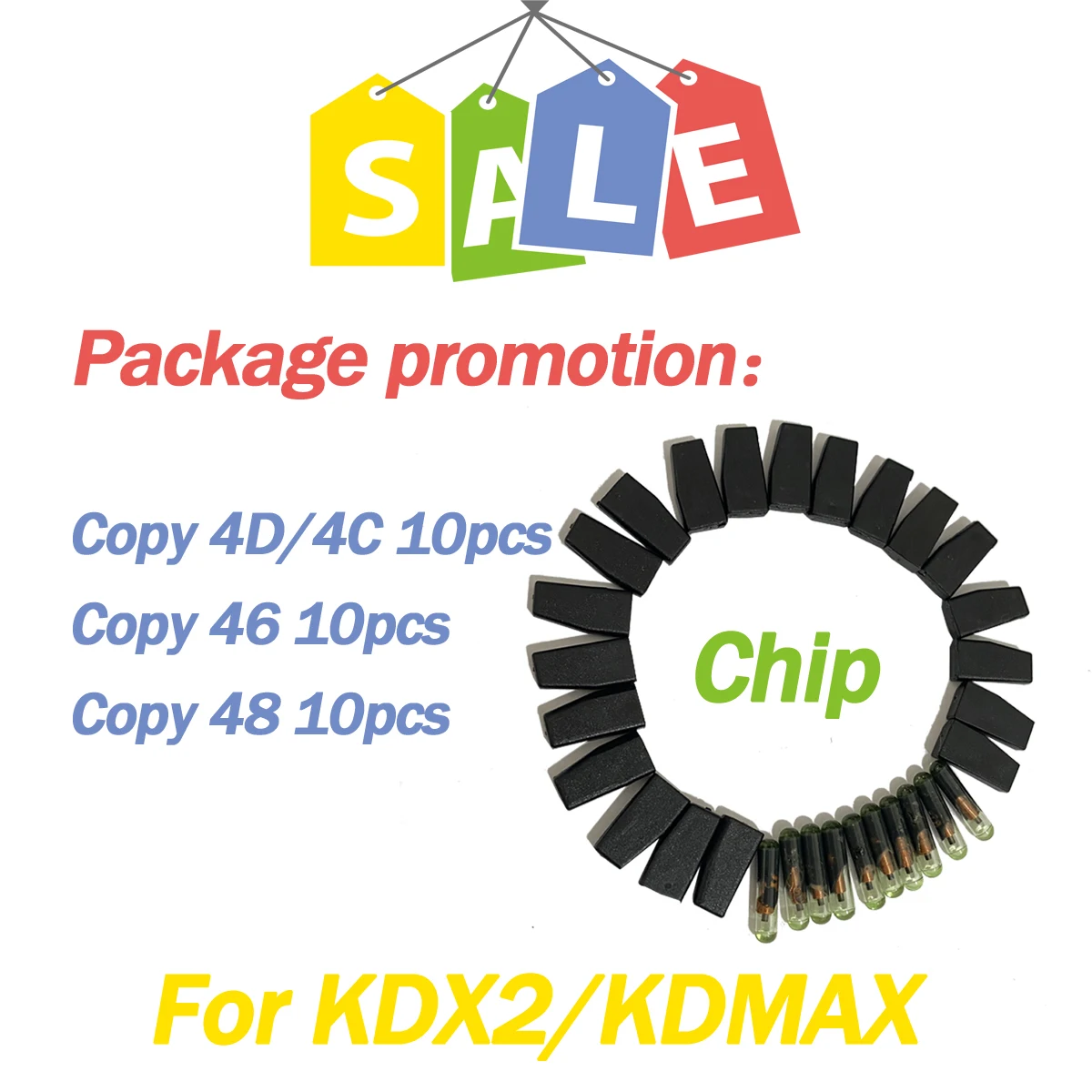 

Transponder chip ID4C/4D/G ID46 ID48 copy chip for KDX2 KDMAX Key Programmer