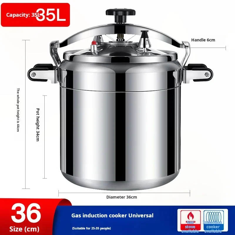 YYHCNew pressure cooker camping pot pressure cooker aluminum cookware set kitchen supplies large aluminum soup pot cooking pot