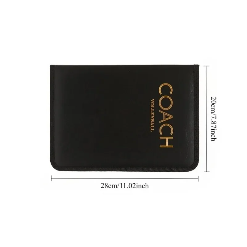 Zipper Double Fold Volleyball Tactical Board - Magnetic Flag/Erasable/Foldable Storage Portable Folding Design