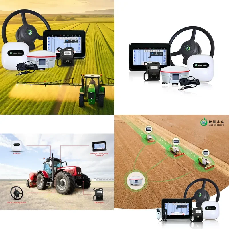 Hot Sale Tractor Navigation Full Satellites Self-guiding System for Agriculture Tractor RTK Tractor Autopilot Navigation