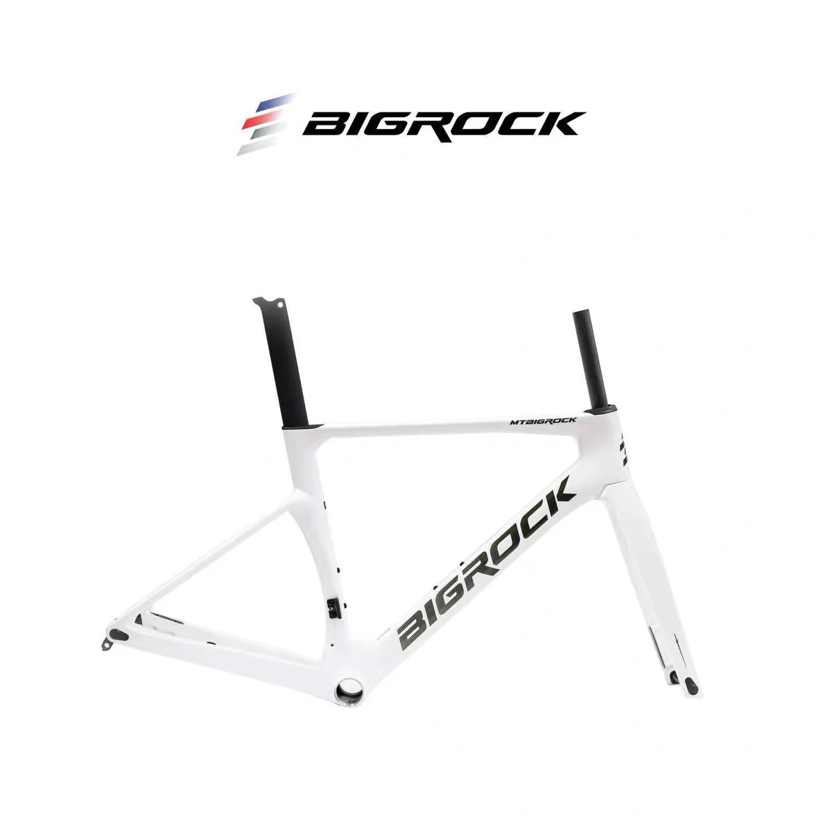 Bigrock carbon frame Aero Carbon Road Bike Frame Disc Brake Full Hidden Cable 28C Race Bicycle Carbon Frameset Stem BB T47 Frame