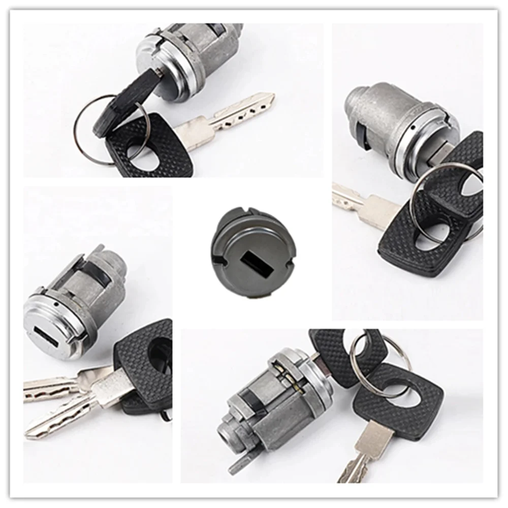 Auto Latch Modified Door Lock Car Ignition Lock Cylinder Lock for Mercedes Benz W124 C124 W201 S124 A124 with 2 Keys