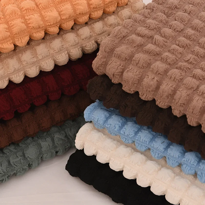 100x145 см однотонная эластичная клетчатая ткань с пузырьками, вафельная ткань ручной работы, чехол для диванной подушки «сделай сам», сумка, платье, ткань для одежды 100x145 см однотонная эластичная клетчатая ткань с пузырьками, вафельная ткань ручной работы, чехол для диванной подушки «сделай сам», сумка, платье, ткань для одежды