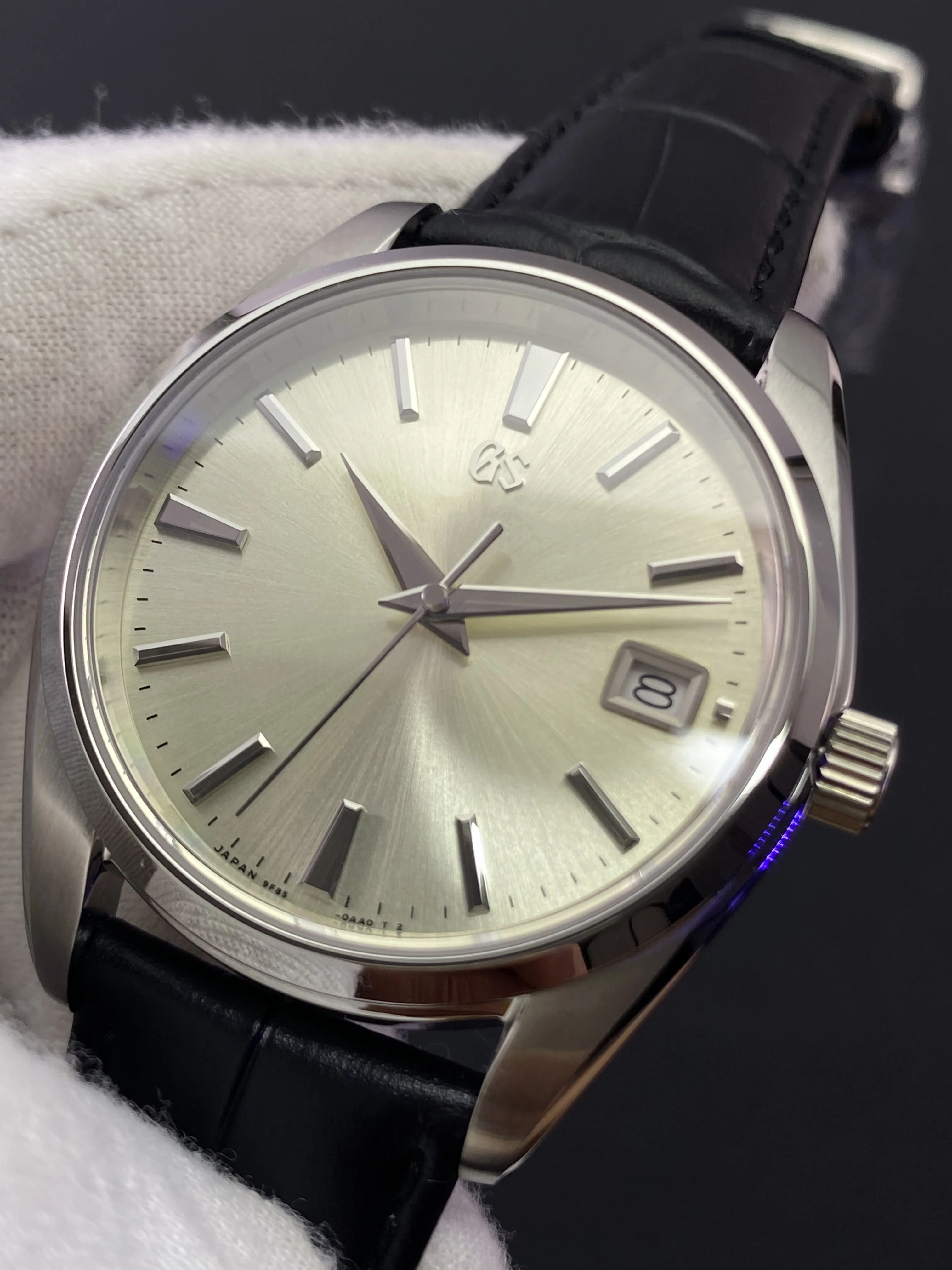 GS Luxury Business Men Quartz Watch High Precision Original Japan Quartz Movement Sunburst Gradient Dial Stainless Steel Classic