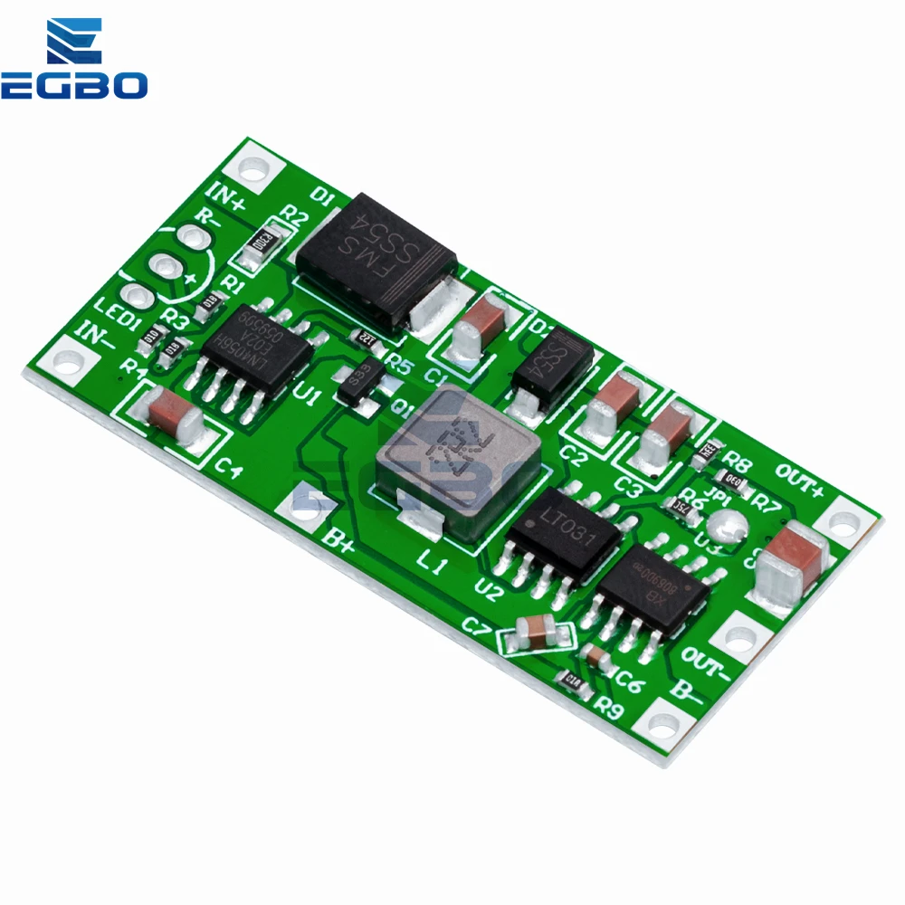 وحدة تزويد الطاقة غير المنقطعة من EGBO ، بطارية ليثيوم ، مسار حماية الاتصال العكسي ، بوليمر ، 12 فولت ، 15 واط ، 5 فولت ، 2 أمبير ، UPS ، 1-10