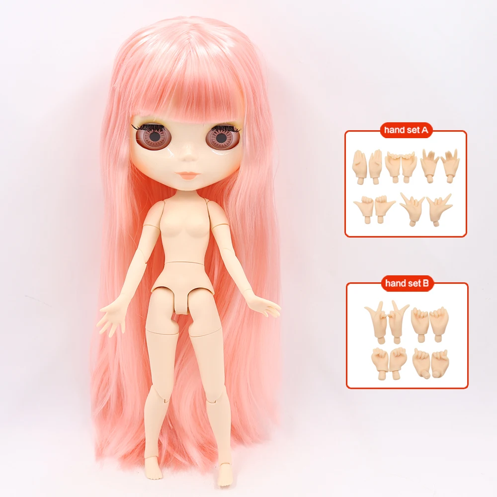 ICY DBS Blyth Doll Joint Body 30CM BJD Toy White Shiny Face and frosted Face with Extra Hands AB and Panel 1/6 DIY Fashion Doll image 3