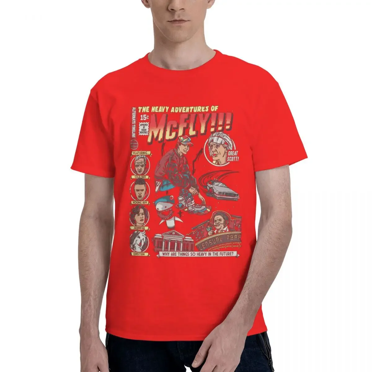 Merchandise Awesome O Neck T-Shirt Cotton Gift Idea Clothing Marty McFly Back To The Future for Men Women T Shirts oversized new image 6