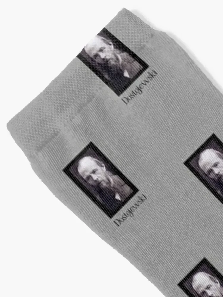 Dostojewski Portr?t. Dostoevsky Portrait. Russische Literatur. On Grey. Russian Literature. Fyodor Dostoevsky in German Socks