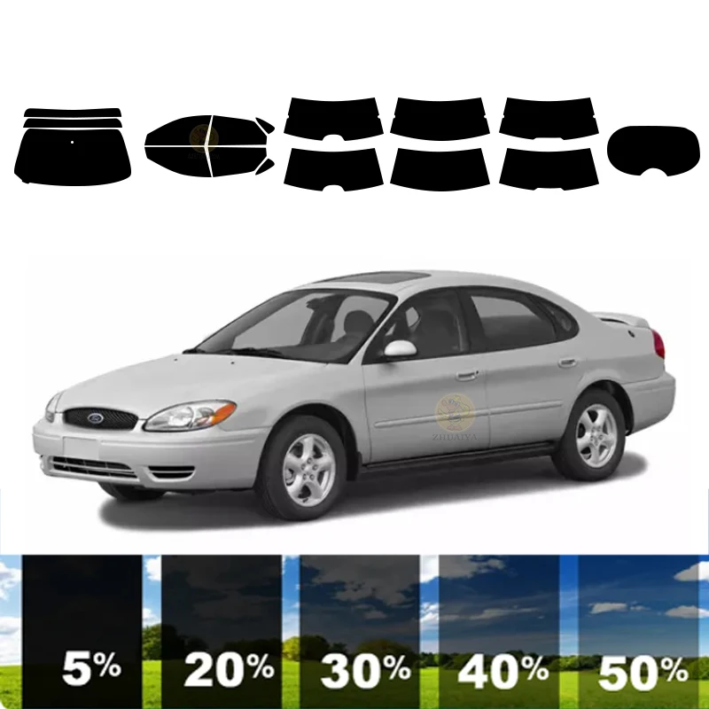 

precut Removable Window Tint Film For Car 100% UVR 5%-35%VLT Heat Insulation Carbon ﻿For FORD TAURUS 4 DR SEDAN 1996-2007