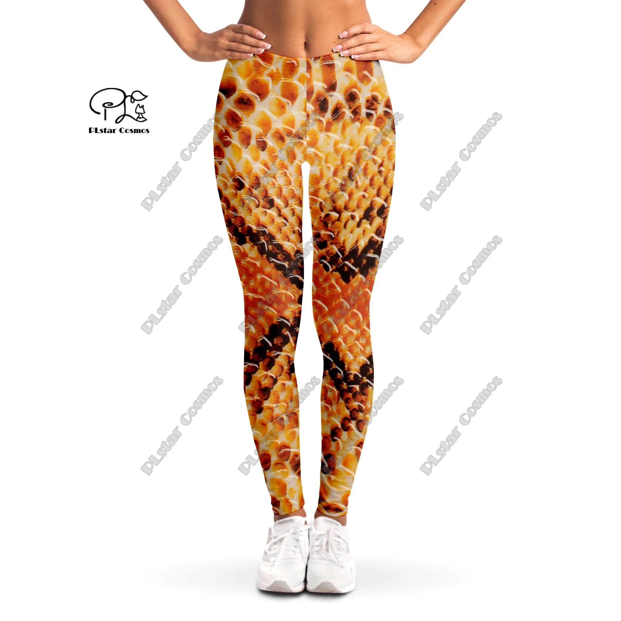 PLstar Cosmos Plus Size Dames 3D-geprinte Wildlife Python Cartoon-legging Sportlegging voor dames