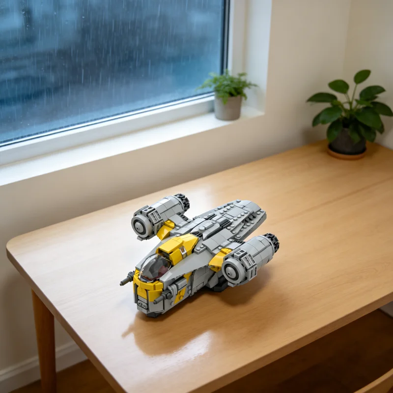 

689pcs MOC Razor Crest The Mandalorian And Grogu Star Battle Model Building Blocks Architecture Toy Christmas Gifts Brick Kids