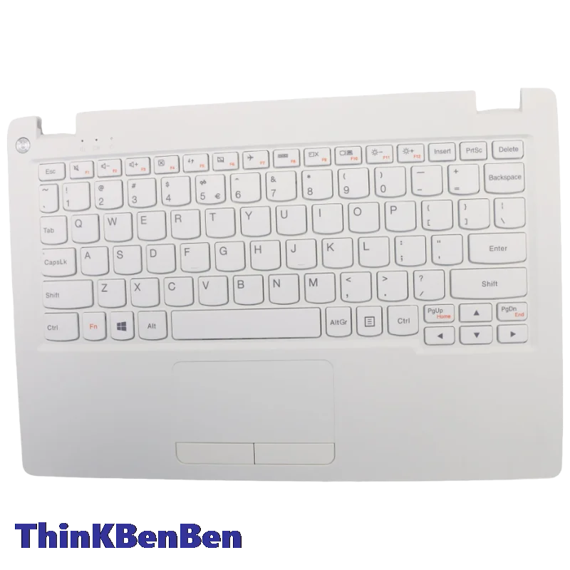 US English White Keyboard Upper Case Palmrest Shell Cover For Lenovo Ideapad 110S 11 11IBR 5CB0M53676