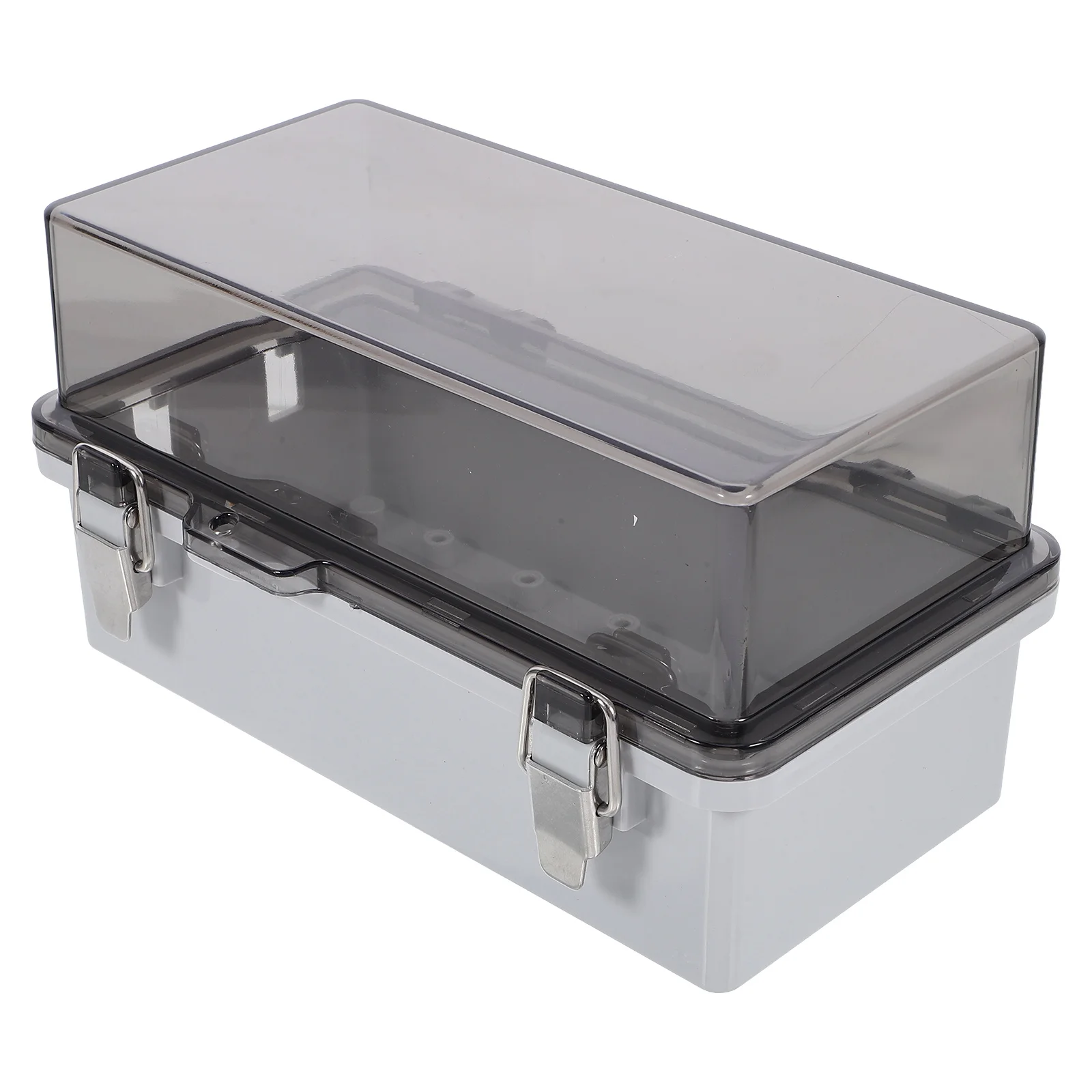 

Plastic Junction Box Outdoor Weatherproof Electronic Enclosure for Power Safety Splash Resistant Electrical Box with Clear Cover