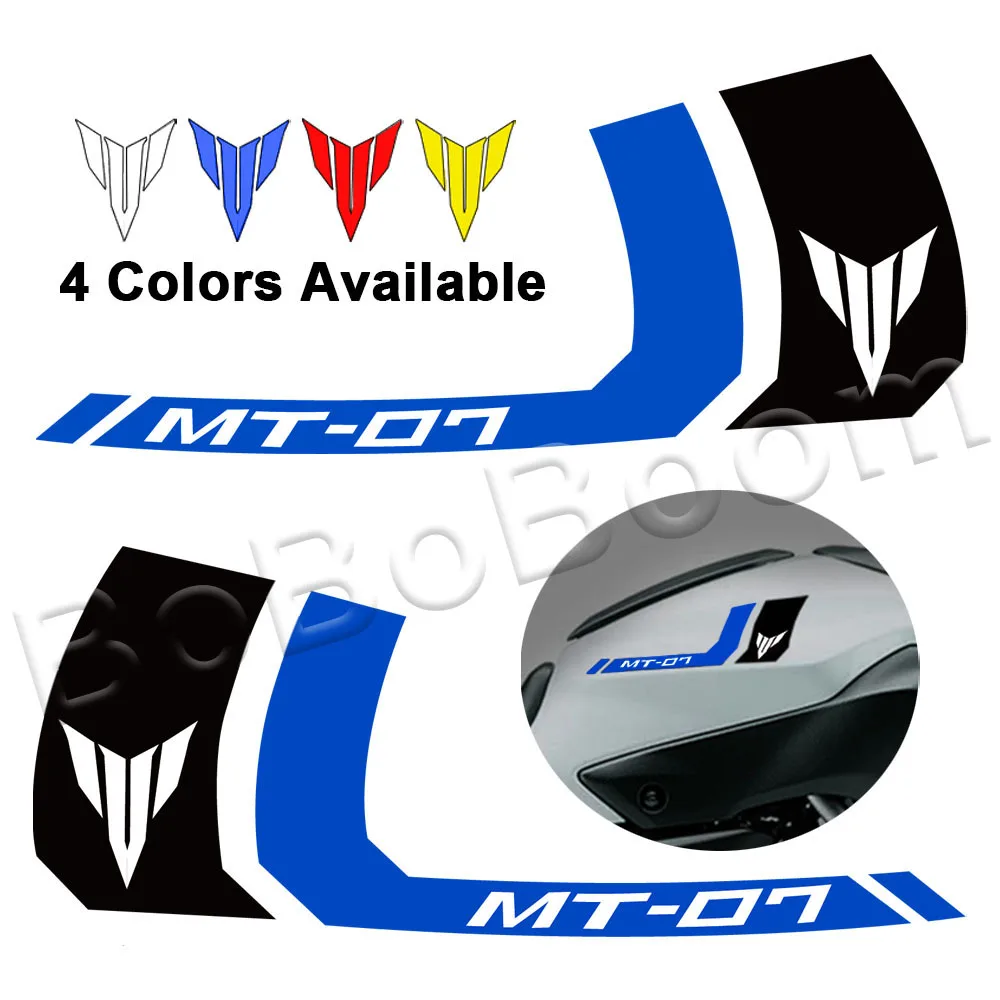 Reflective Motorcycle Tank Curve Decals Logo Decorate Cover Sticker Accessories Waterproof For Mt07 Mt 07 Mt-07