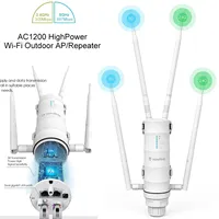WAVLINK wifi repeater AC1200 Long Wi-Fi range extender,Dual Band Point with Active/Passive PoE AP Wifi Signal booster Antenna