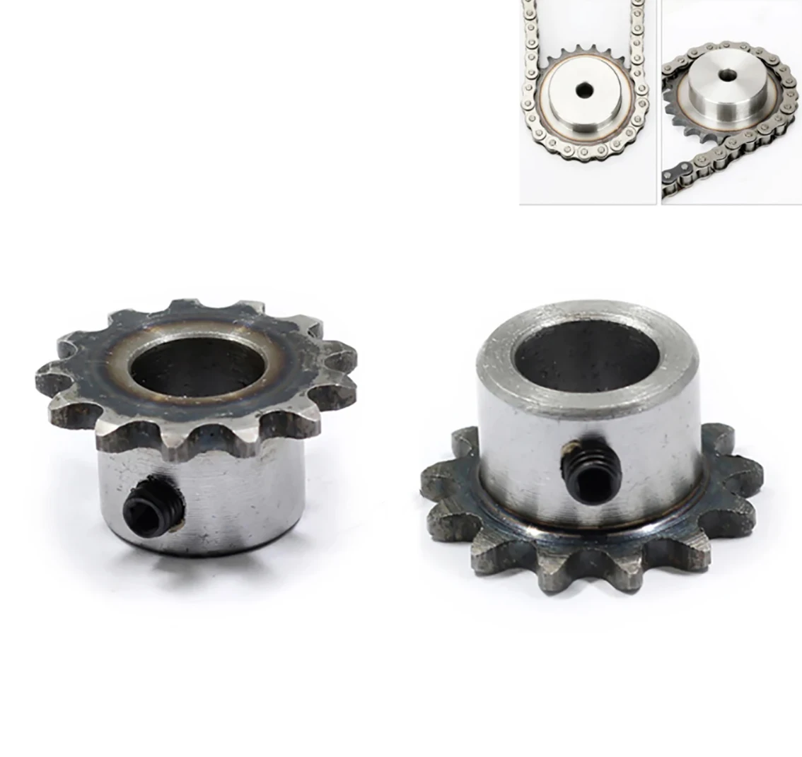 

1Pcs 31-45 Tooth 25H 04C Precision 2 Points Sprocket Chain Gear 45# Steel 8mm-15mm Bore Industrial Transmission Sprocket Wheel