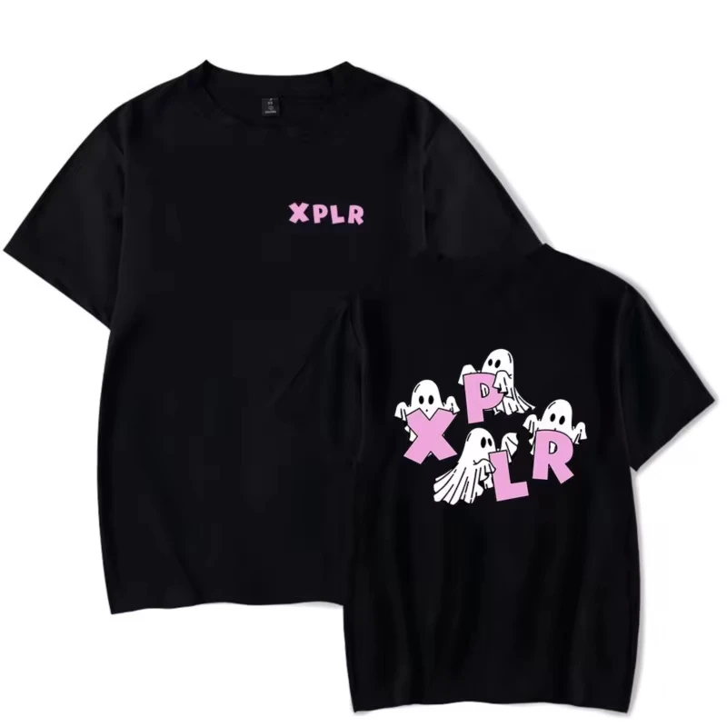 XPLR Ghost T-Shirt Sam And Colby Merch Unisex Summer For Women Short Sleeve Tshirt Streetwear thirt shirt femme