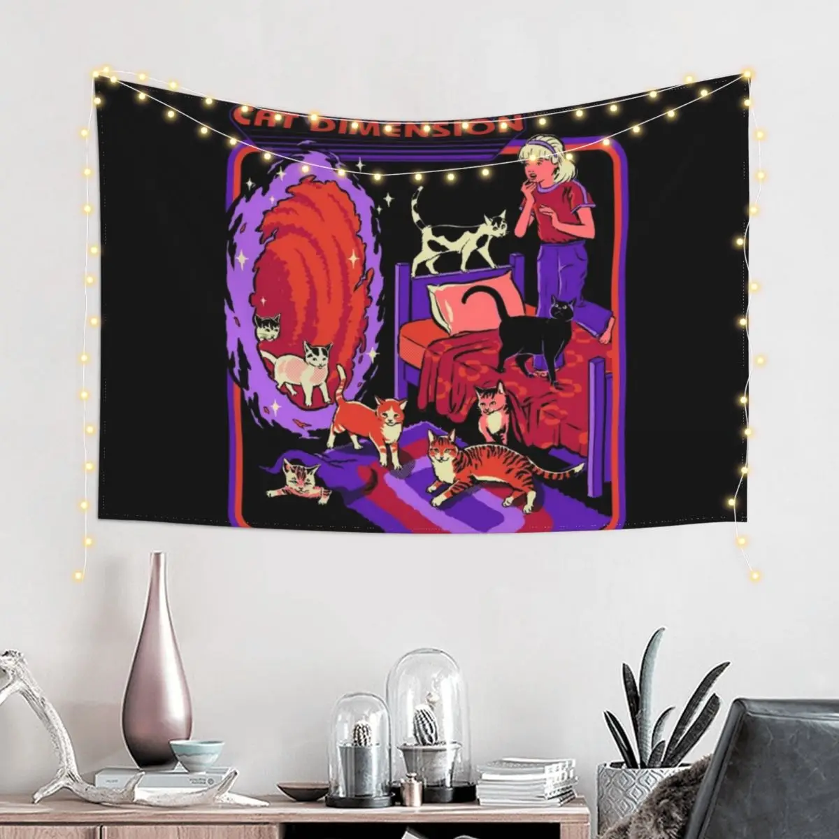 

The Cat Dimension Tapestry Wall Hanging Decor On The Wall Room Design Cute Room Things Tapestry