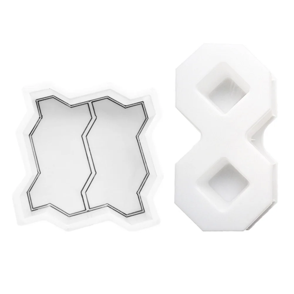 

Home Garden Courtyard DIY Paving Mould Road Concrete Brick Carving Stone Path Paving Road Walk Maker Mold Imitation