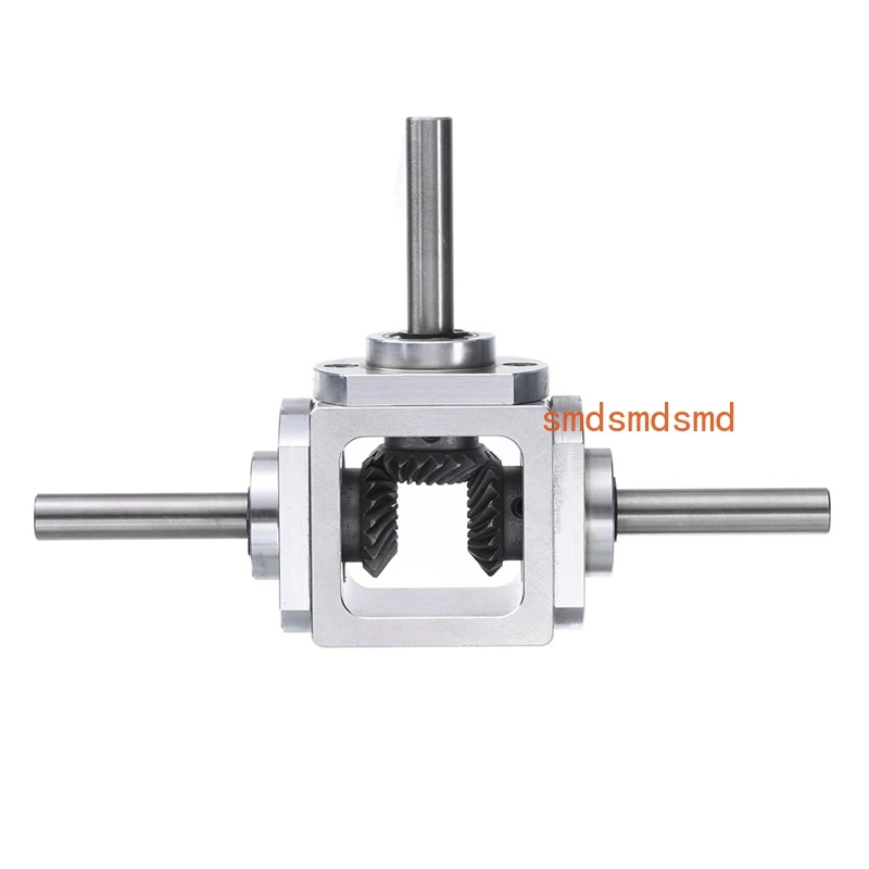 Gear-Box 90 Degree Right Angle Bevel- 1:1 Reversing Double Output Shaft 1 Module 20 Teeth Bevel Gear