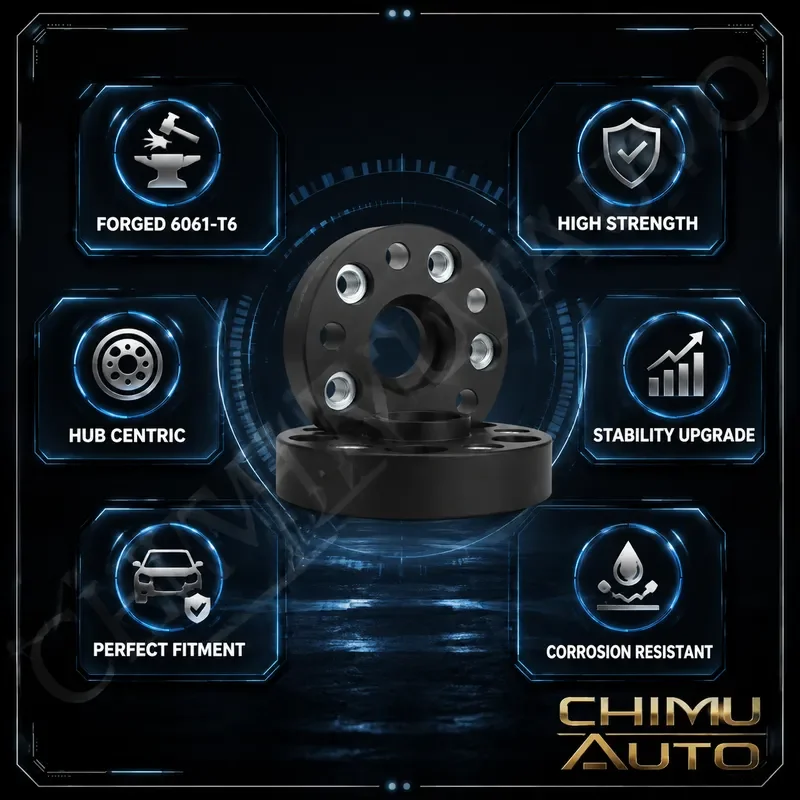 【CHIMU AUTO】Forged Wheel Spacers 1 Pair 2pcs for Haval Raptor Big Dog Mocha Blue Mountain 5x114.3 CB66.5 Hubcentric