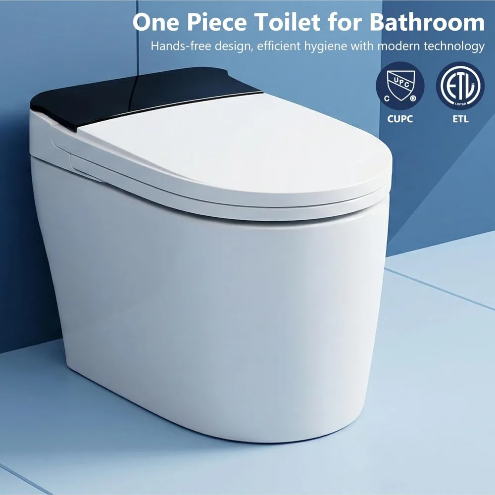 

Electric One-Piece Smart Toilet, Built-in Bidet, Heated Seat, Night Light, Bathroom Use, Custom