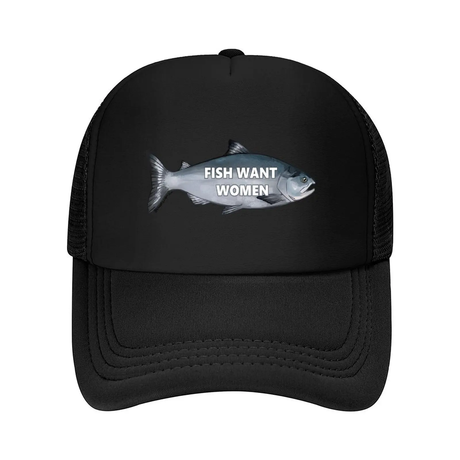 

fish want women Baseball Cap sun caps Wild Ball Hat funny hat hats for men Women Hats Men's