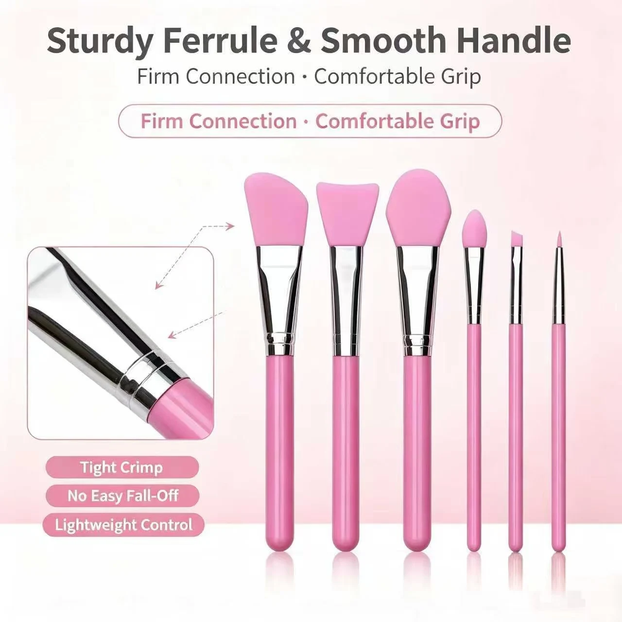 Professional Silicone Facial Mask Brush Cream Mixing Silicone Brush Reusable Face Skin Care Makeup Tools