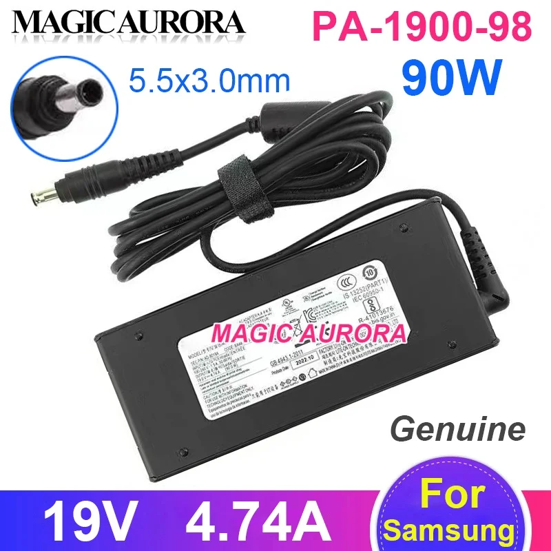 

Original PA-1900-98 Power Adapter 19V 4.74A 90W For Samsung AD-9019S Q470 R453 R518 R439 X10Plus R510 X25 Q30 R45 Laptop Charger