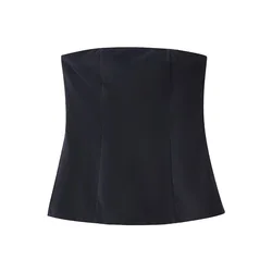 Kar&Otza 2024 new women's fashion slim fit French temperament versatile slimming and sexy strapless top