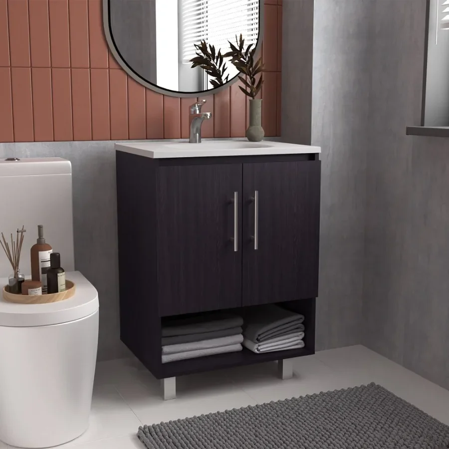 

Azure Bathroom Vanity 2 Doors 4 Shelves