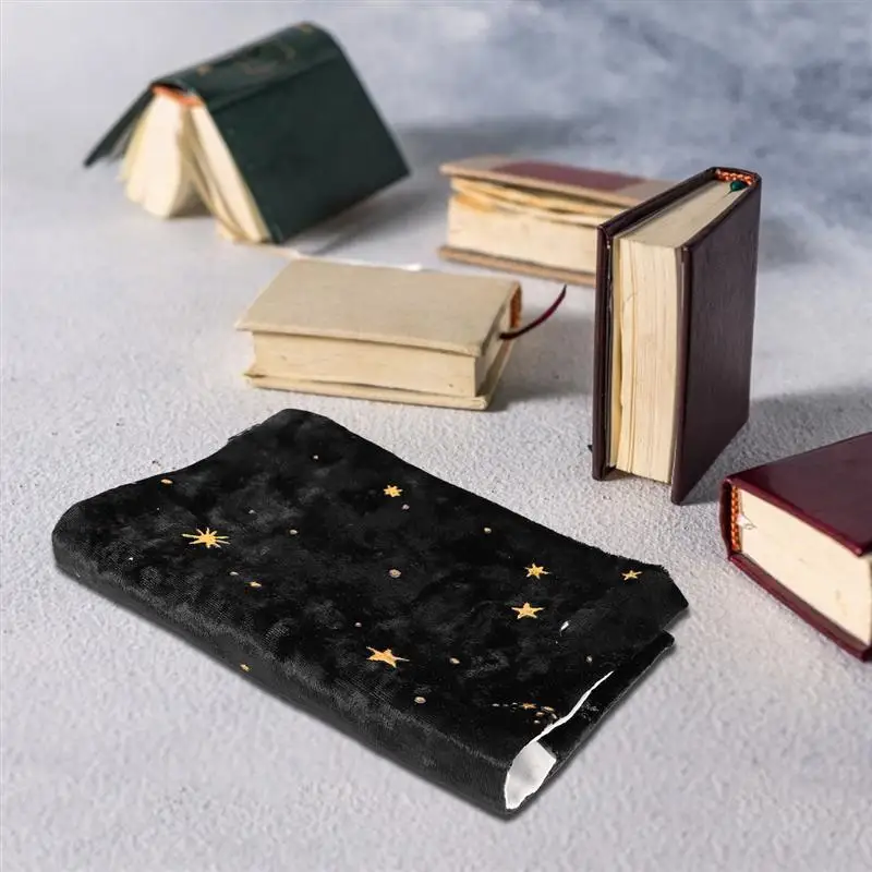 Golds tempel Buch umschlag Sternen muster Buch umschlag Tagebuch Stoff umschlag für Bücher (23,50x15,50x0,10 cm)