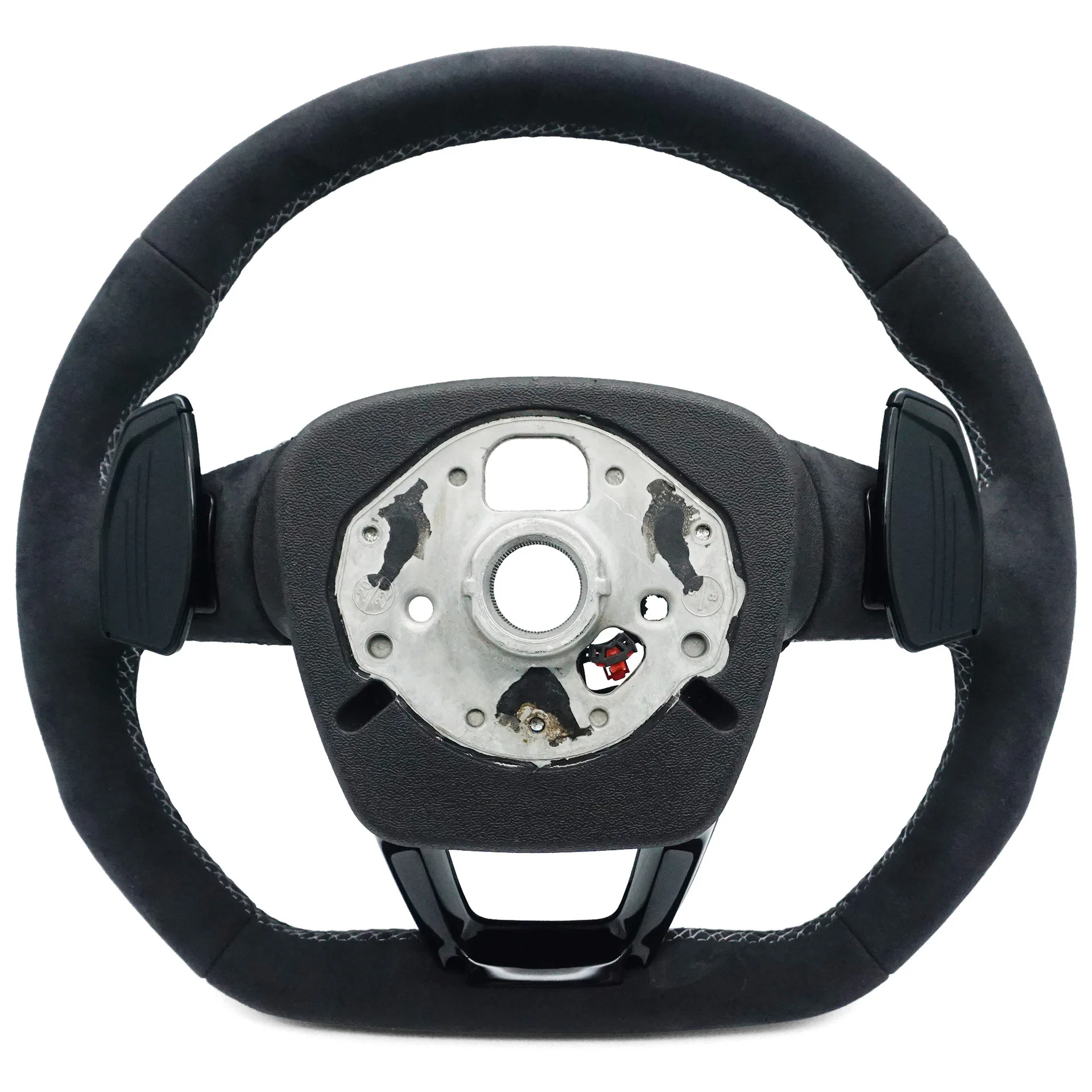 Suitable for Audi Q5L S standard full-turn gray line with button paddle with heating Darth Vader modified steering wheel