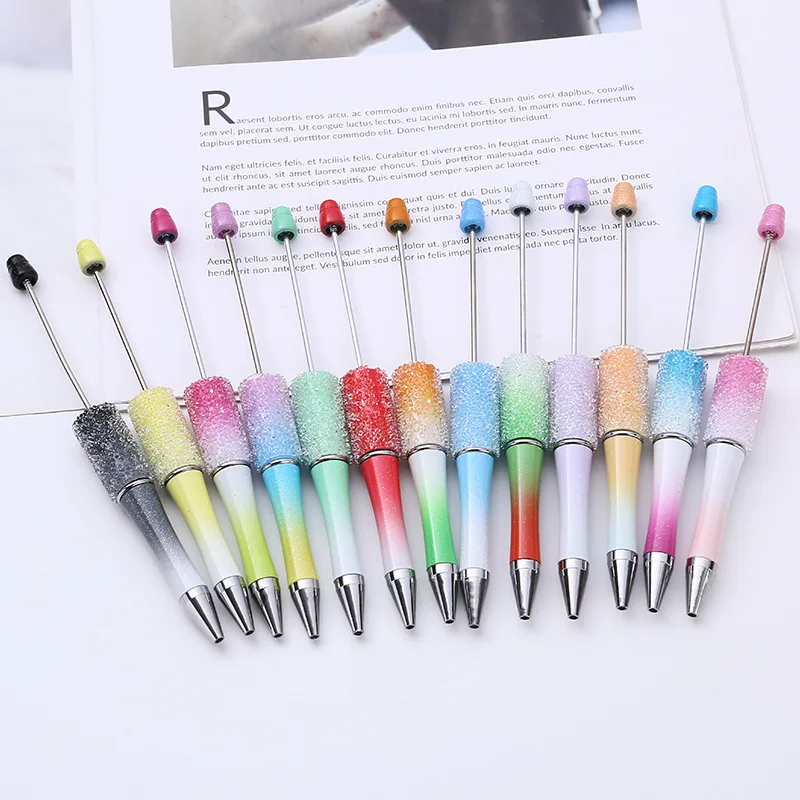 78Pcs New DIY Sugar Beaded Pen Creative Sky Star Ballpoint Pen Diamond Inlaid Sugar Handmade Gift Pen Cute Stationery