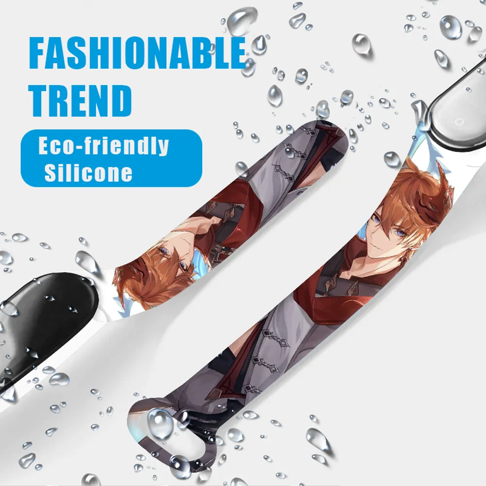 Anime Printed Wristband with Electronic Watch Screen Display Two Colors Available Waterproof Suitable for Children and Students