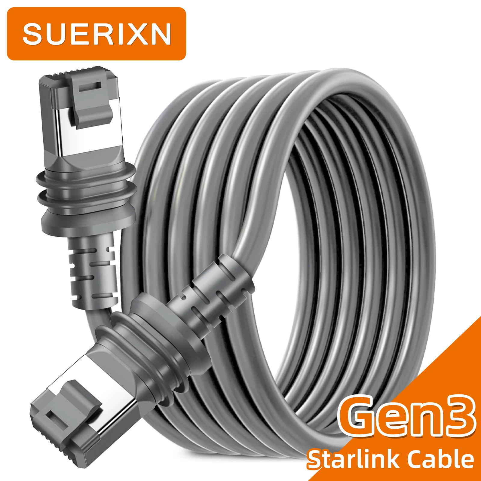 

Starlink Gen 3 Cable Extension Starlink Ethernet Cable for Starlink Satellite Transmission Gen3 Router Outdoor Starlink V3 Cable